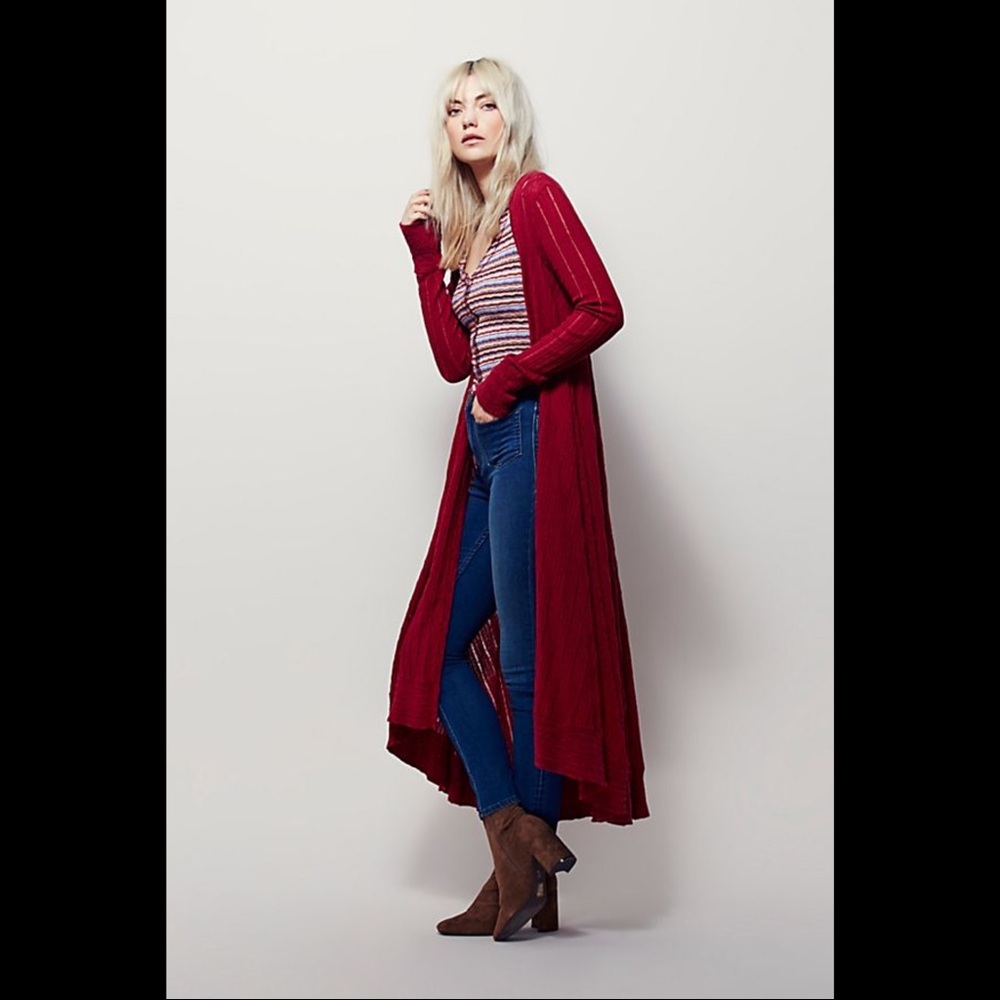 Free People Swing Out Maxi Cardigan [XS]